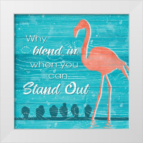 Stand Out White Modern Wood Framed Art Print by Harbick, N.