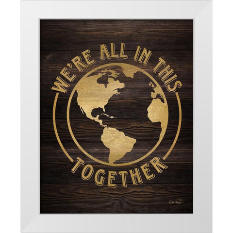All Together White Modern Wood Framed Art Print by Harbick, N.