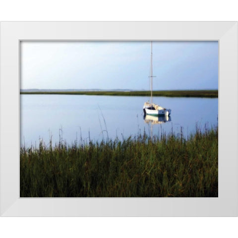 Serene Morning I White Modern Wood Framed Art Print by Hausenflock, Alan