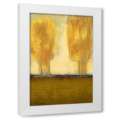 Shades of Gold II White Modern Wood Framed Art Print by Costa, Antonio