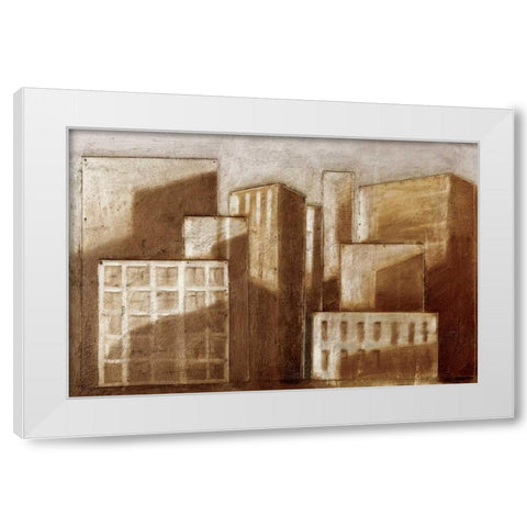 Metro I White Modern Wood Framed Art Print by Munroe, Ian