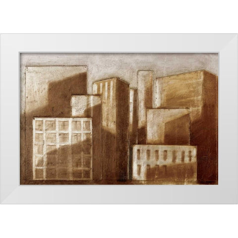 Metro I White Modern Wood Framed Art Print by Munroe, Ian