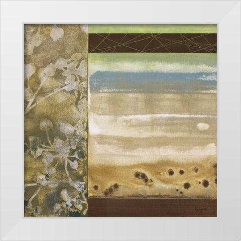 Botanical Nature I White Modern Wood Framed Art Print by Rodriguez, S.