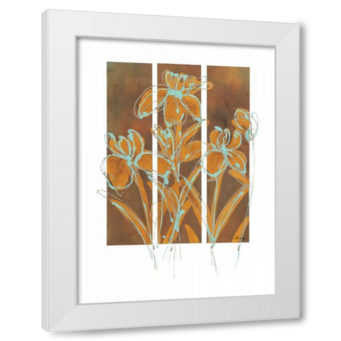 Flourish I White Modern Wood Framed Art Print by Wynn, Alexis