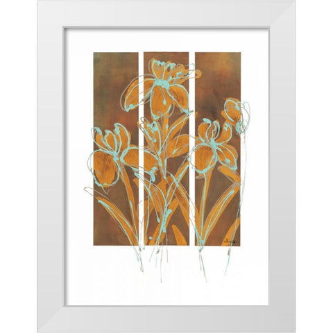 Flourish I White Modern Wood Framed Art Print by Wynn, Alexis
