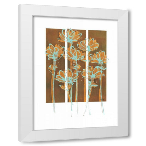 Flourish II White Modern Wood Framed Art Print by Wynn, Alexis