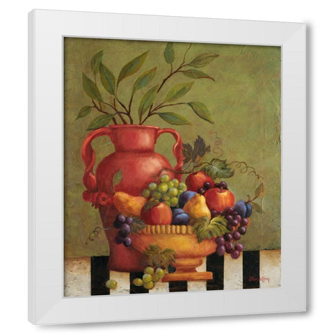 Fresco Fruit I White Modern Wood Framed Art Print by Jeffrey, Jillian