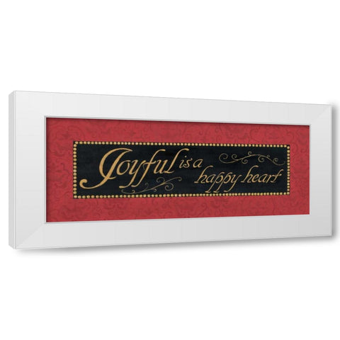 Red Damask I White Modern Wood Framed Art Print by Jeffrey, Jillian