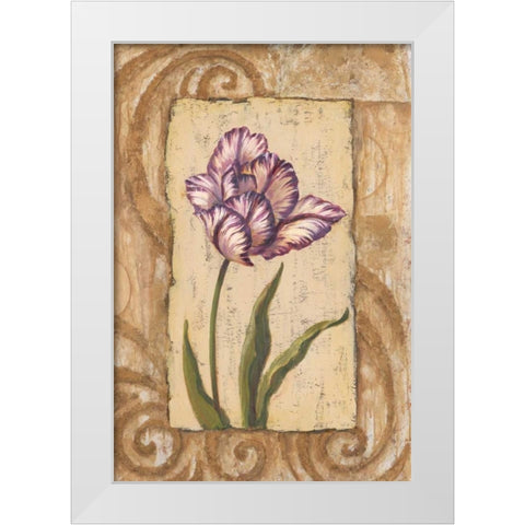 Classic Tulip I White Modern Wood Framed Art Print by Jeffrey, Jillian