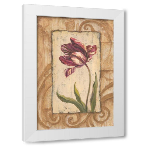 Classic Tulip II White Modern Wood Framed Art Print by Jeffrey, Jillian
