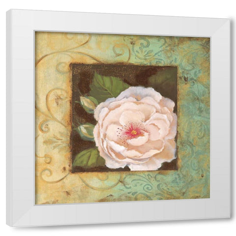 Antique Rose IV White Modern Wood Framed Art Print by Jeffrey, Jillian