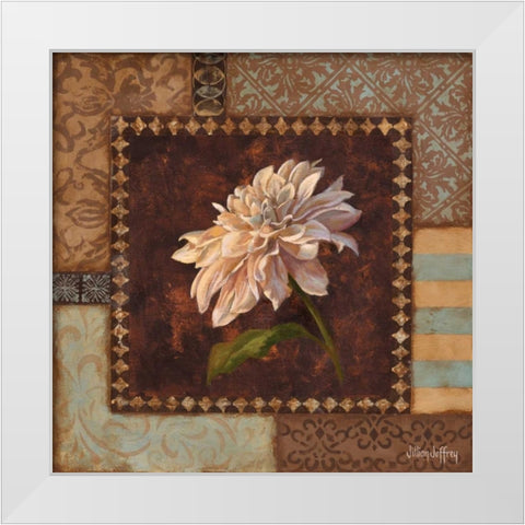 Dahlia II White Modern Wood Framed Art Print by Jeffrey, Jillian