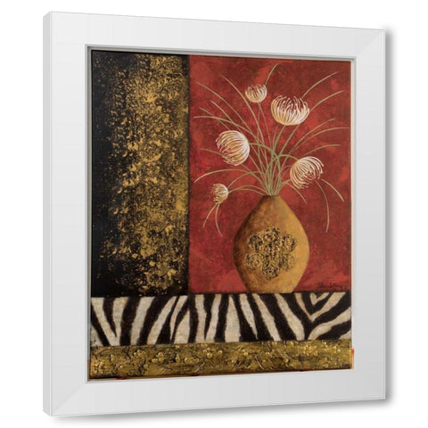 Asianique I White Modern Wood Framed Art Print by Jeffrey, Jillian