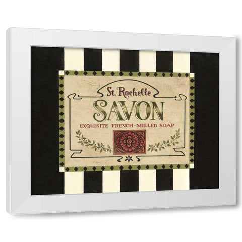 Soap Label White Modern Wood Framed Art Print by Jeffrey, Jillian