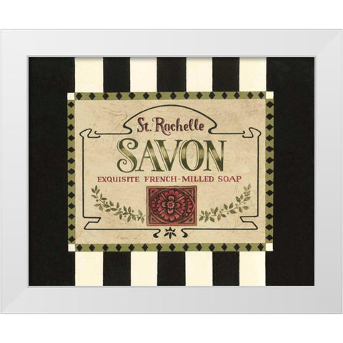 Soap Label White Modern Wood Framed Art Print by Jeffrey, Jillian