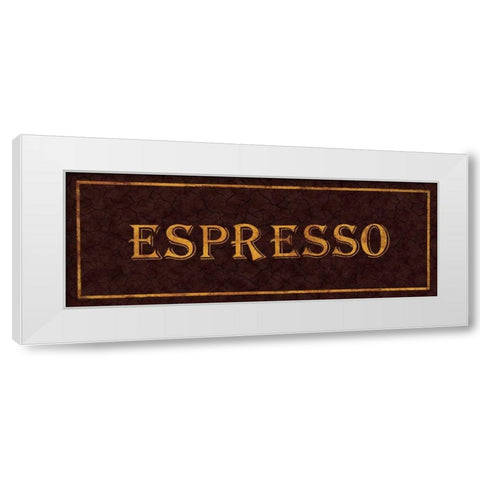 Espresso White Modern Wood Framed Art Print by Jones, Catherine