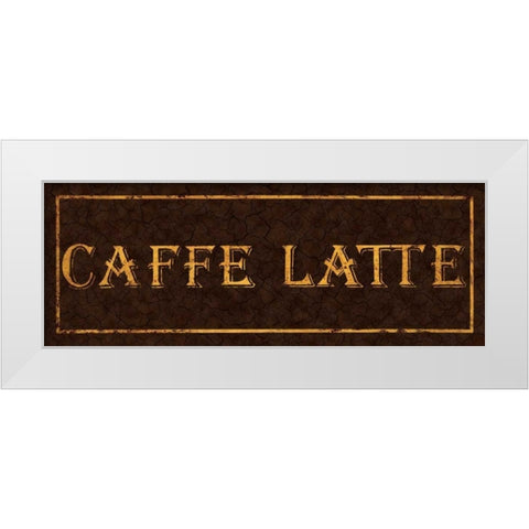 Cafe Latte White Modern Wood Framed Art Print by Jones, Catherine