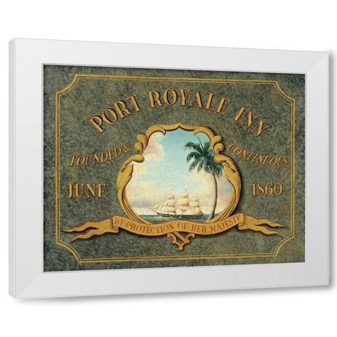 Port Royale Inn White Modern Wood Framed Art Print by Jones, Catherine