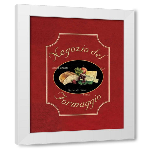 Negozio del Formaggio White Modern Wood Framed Art Print by Jones, Catherine