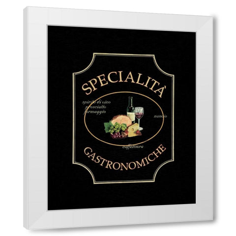 Specialita Gastronomiche White Modern Wood Framed Art Print by Jones, Catherine
