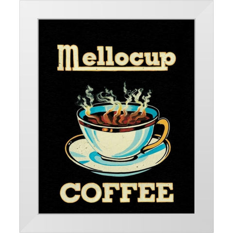Mellocup White Modern Wood Framed Art Print by Jones, Catherine