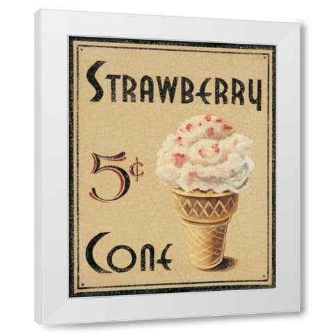 Malt Shop I White Modern Wood Framed Art Print by Jones, Catherine