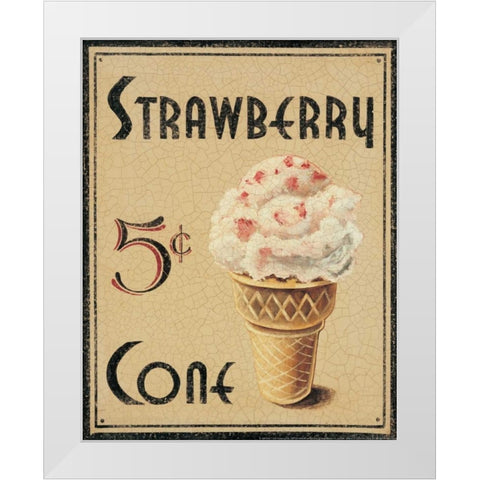 Malt Shop I White Modern Wood Framed Art Print by Jones, Catherine