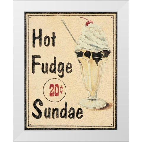 Malt Shop II White Modern Wood Framed Art Print by Jones, Catherine