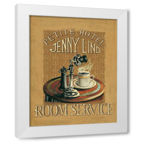 Hold All Calls IV White Modern Wood Framed Art Print by Jones, Catherine