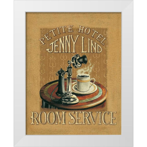 Hold All Calls IV White Modern Wood Framed Art Print by Jones, Catherine