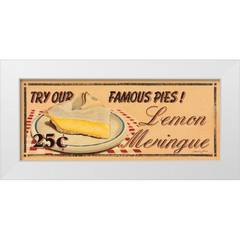 Lemon Meringue White Modern Wood Framed Art Print by Jones, Catherine