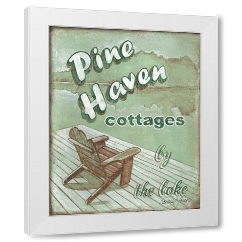 Pine Haven White Modern Wood Framed Art Print by Jones, Catherine
