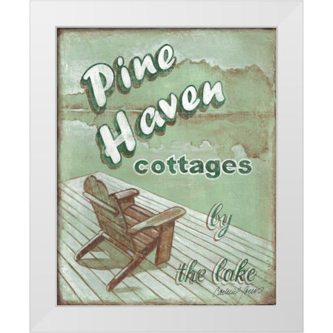 Pine Haven White Modern Wood Framed Art Print by Jones, Catherine