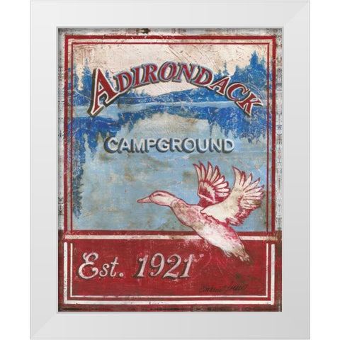Adirondack Camp White Modern Wood Framed Art Print by Jones, Catherine