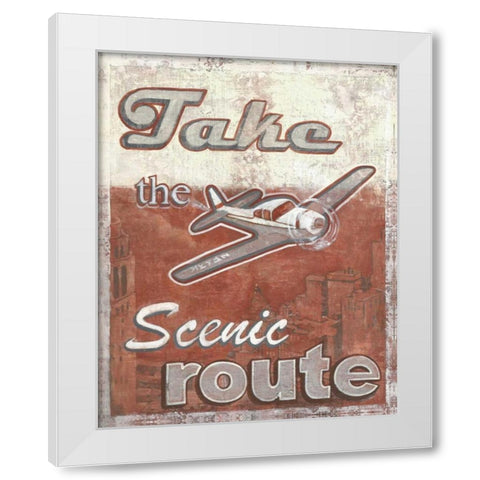 Scenic White Modern Wood Framed Art Print by Jones, Catherine