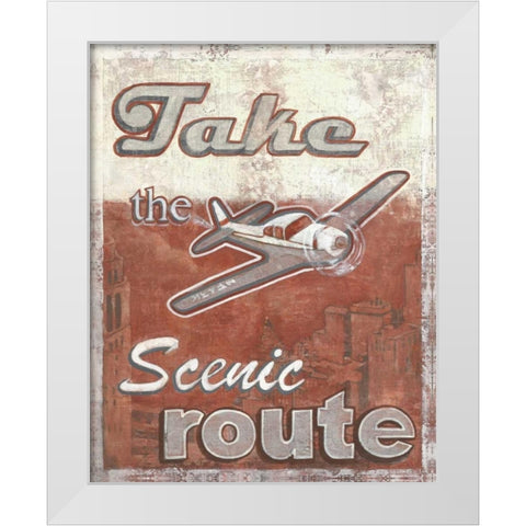 Scenic White Modern Wood Framed Art Print by Jones, Catherine