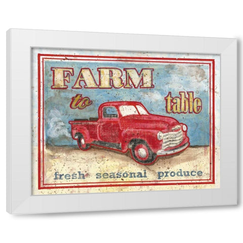 Farm to Table I White Modern Wood Framed Art Print by Jones, Catherine