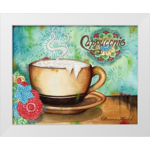 Spring Cappuccino White Modern Wood Framed Art Print by Knold, Donna