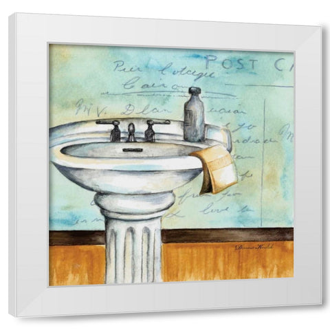 Refresh Bath White Modern Wood Framed Art Print by Knold, Donna