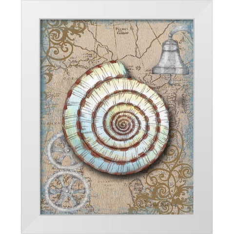Nautical Treasures IV White Modern Wood Framed Art Print by Knold, Donna