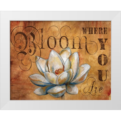 Plant a Garden III White Modern Wood Framed Art Print by Knold, Donna