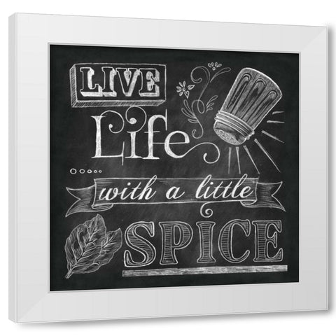 Kitchen Chalk II White Modern Wood Framed Art Print by Knold, Donna