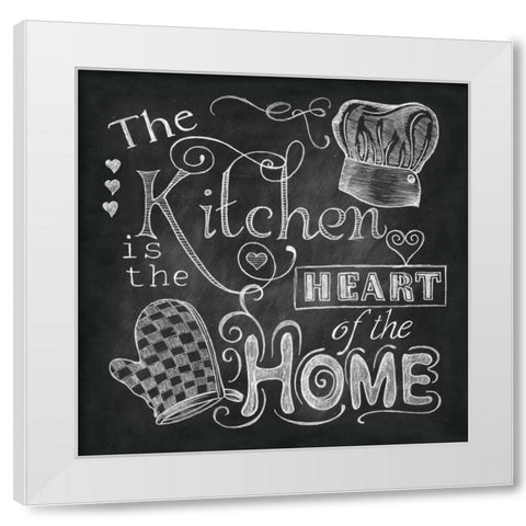 Kitchen Chalk III White Modern Wood Framed Art Print by Knold, Donna