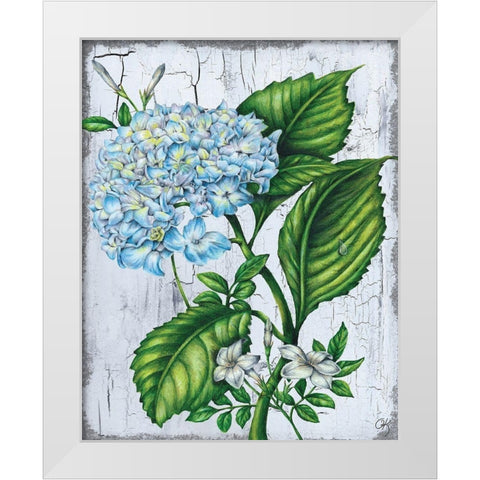 Hydranngea White Modern Wood Framed Art Print by K, Onna