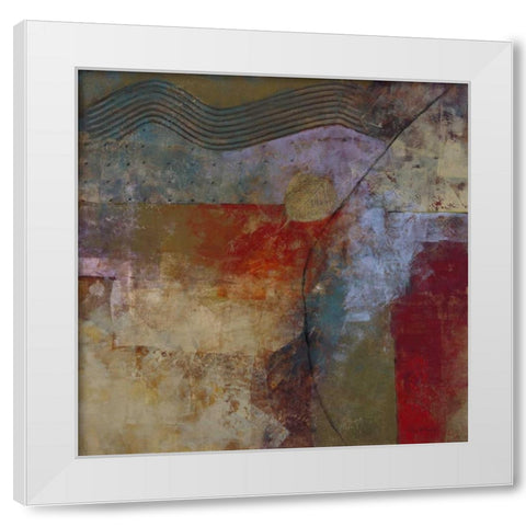 Foundation Earth I White Modern Wood Framed Art Print by Kime, John