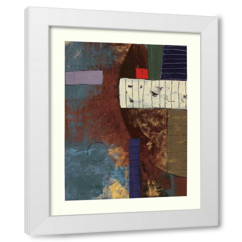 Medford Manor II White Modern Wood Framed Art Print by Kime, John