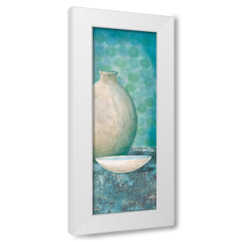 Spa Day I White Modern Wood Framed Art Print by Kime, John