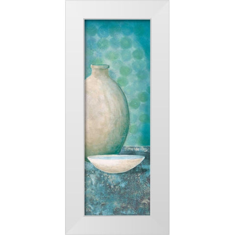 Spa Day I White Modern Wood Framed Art Print by Kime, John