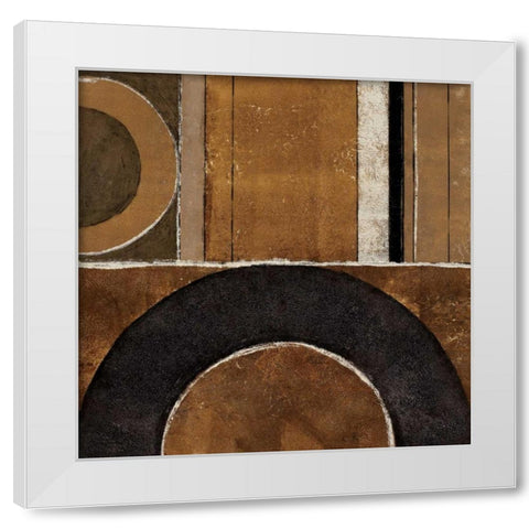 Loop to Loop I White Modern Wood Framed Art Print by Kime, John