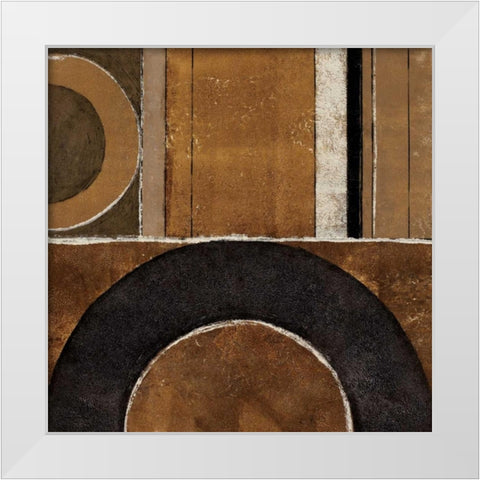 Loop to Loop I White Modern Wood Framed Art Print by Kime, John